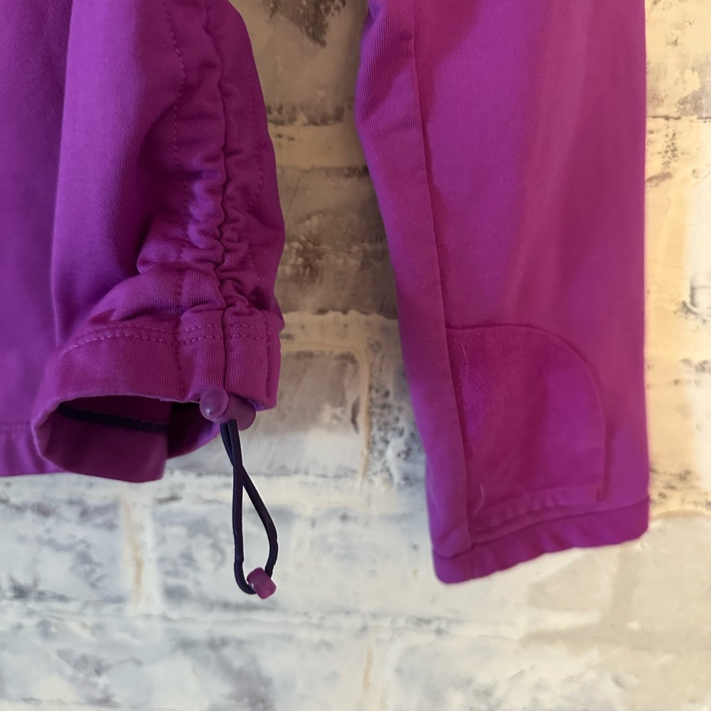 Athleta | Purple Pink Fleece Lined Half Zip Long Sleeve Running Top - Picture 5 of 7